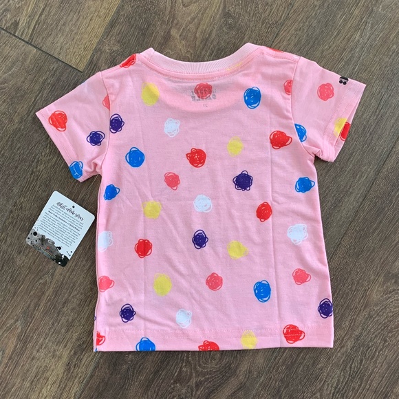 NWT Dot Dot Smile  Artist Collaboration T-Shirt with Artist, Pink, Size 2T - Picture 2 of 6